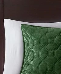 Madison Park Harper Quilted Velvet 3-Pc. Quilt Set, Full/Queen