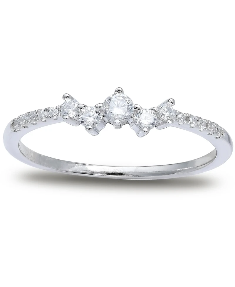 Giani Bernini Cubic Zirconia Scatter Band Sterling Silver, Created for Macy's