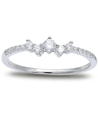 Giani Bernini Cubic Zirconia Scatter Band Sterling Silver, Created for Macy's