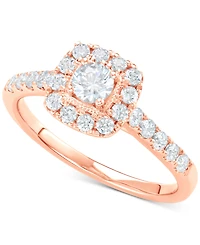 Diamond Halo Bridal Set (1 ct. t.w.) 14k White, Yellow or Rose Gold