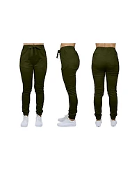 Galaxy By Harvic Women's Basic Stretch Twill Joggers