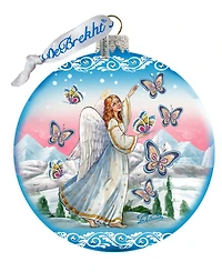 G.DeBrekht Serenity Angel Limited Edition Hand Painted Glass Ornament
