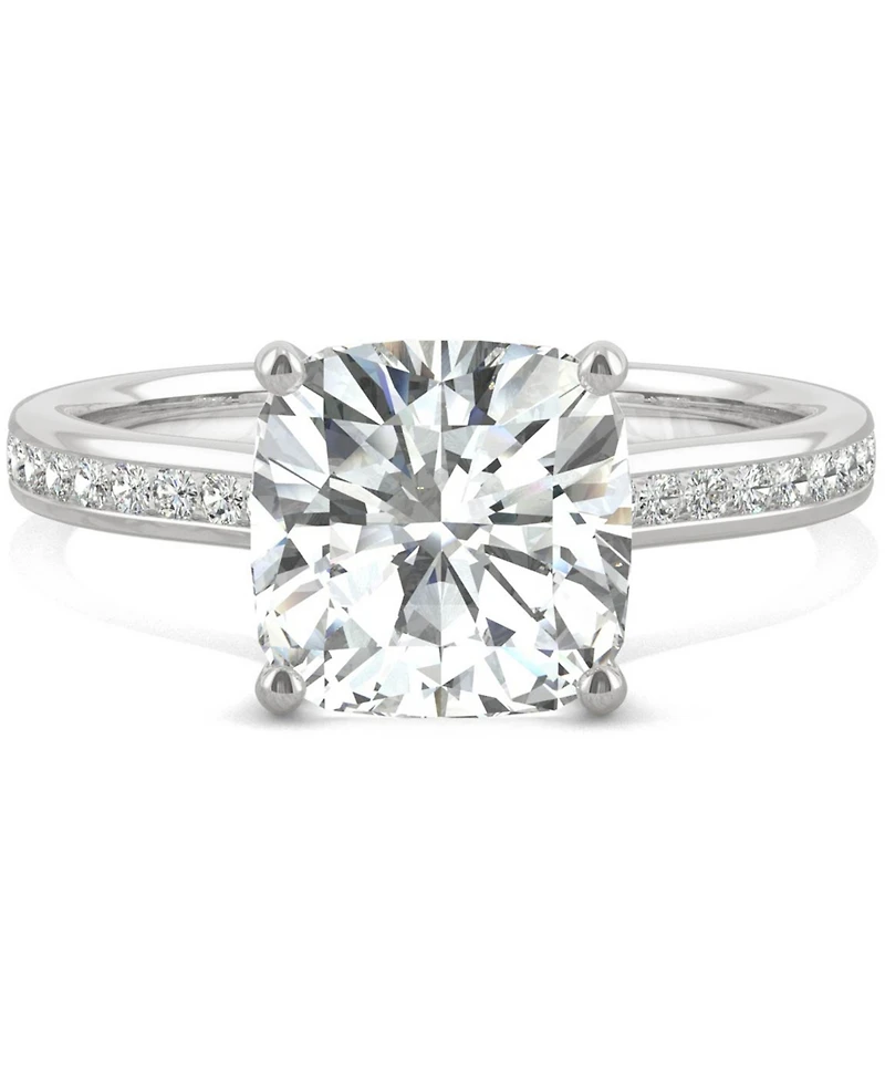 Charles & Colvard Moissanite Cushion Engagement Ring (2-5/8 ct. t.w. Dew) 14k White Gold