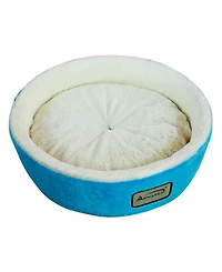 Armarkat 15" Soft Plush Round Dount Cat Beds, Dog Cuddler C12HTL/Mb - Waterproof and Skid-free Base