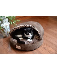 Armarkat Cuddle Cave Cat Bed With Anti Slip Bottom for Cat Kitty Puppy Animals, Cat Slipper Bed C31HKF/Bw