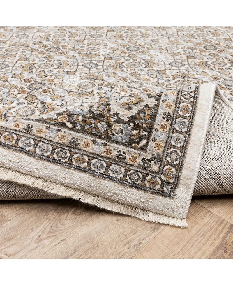 Oriental Weavers Maharaja 2061N Ivory and Gray 2' x 3' Area Rug