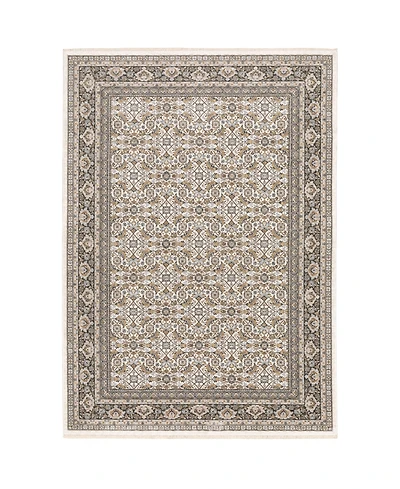 Oriental Weavers Maharaja 2061N Ivory and Gray 6'7" x 9'6" Area Rug