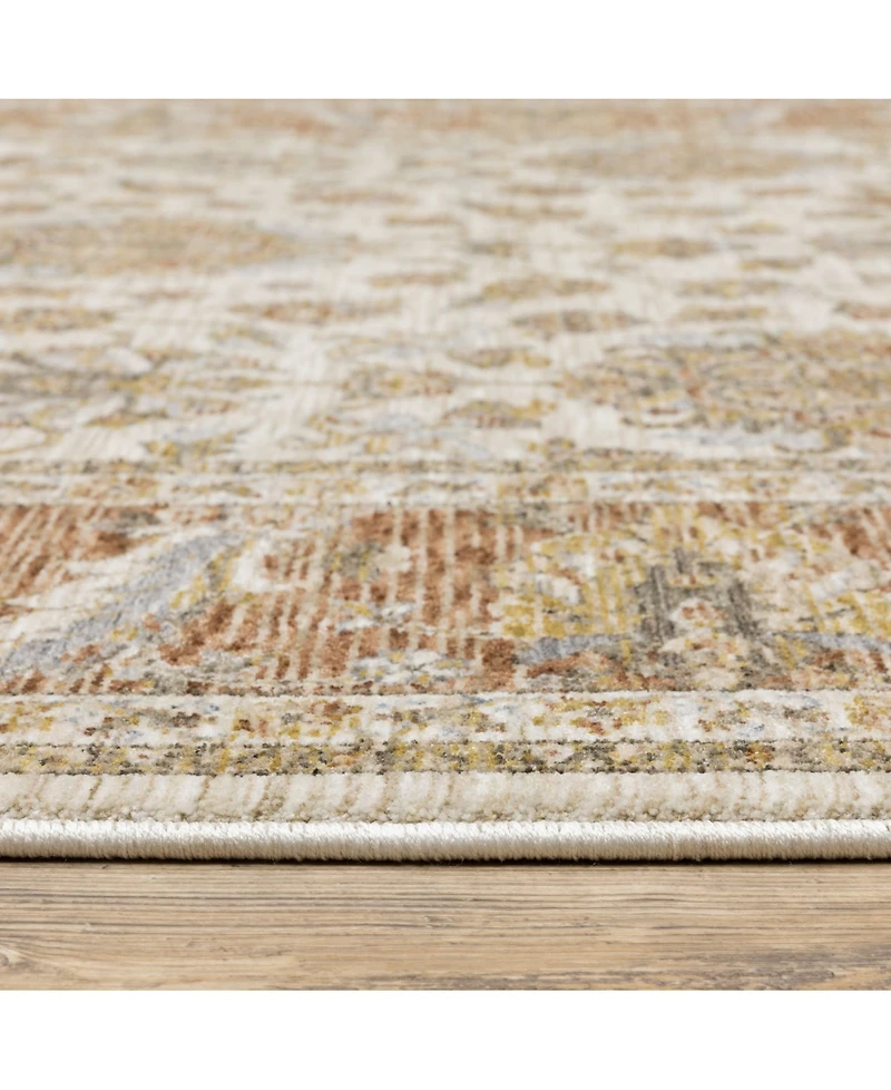 Oriental Weavers Maharaja 5091Z Rust and Ivory 6'7" x 9'6" Area Rug