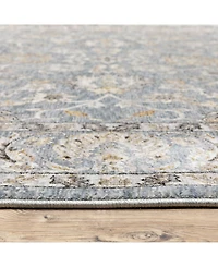 Oriental Weavers Maharaja 70E Blue and Ivory 2'3" x 7'6" Runner Rug