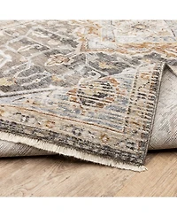Oriental Weavers Maharaja 1803X Gray and Blue 3'3" x 5' Area Rug