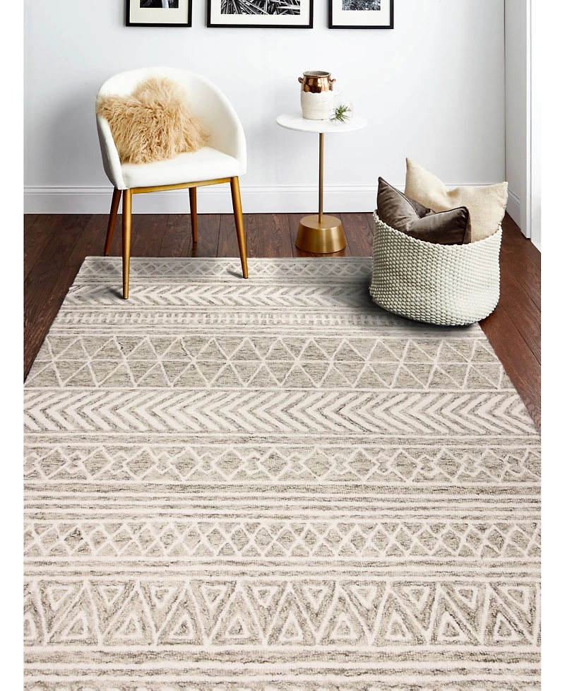 Bashian Taron Val-08 Beige 3'6" x 5'6" Area Rug