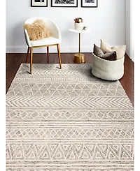 Bashian Taron Val-08 Beige 3'6" x 5'6" Area Rug