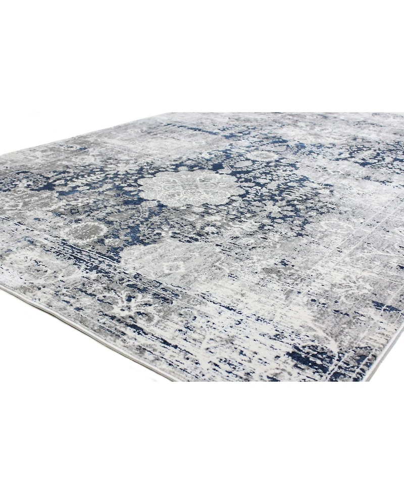 Closeout! Bashian Isle Isl-02 Gray, Blue 3'6" x 5'6" Area Rug
