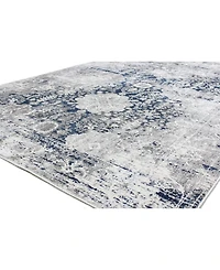 Closeout! Bashian Isle Isl-02 Gray, Blue 3'6" x 5'6" Area Rug