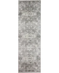 Bashian Charm Cha-08 Gray 2'6" x 8' Runner Rug