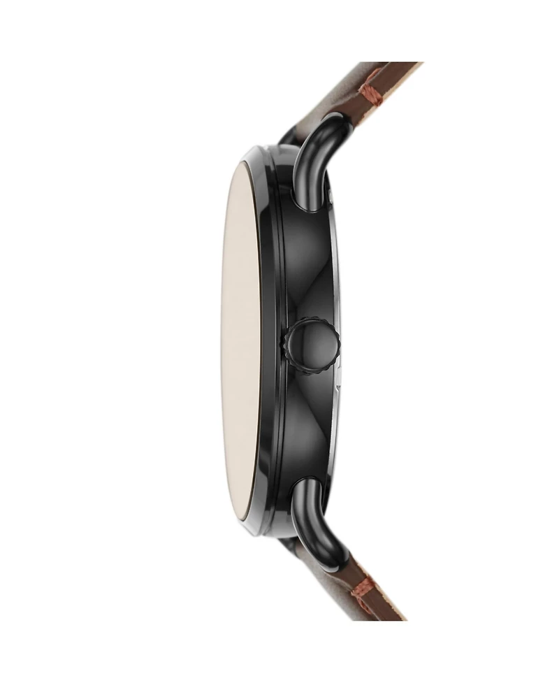 Fossil Men's Copeland Brown Leather Strap Watch 42mm