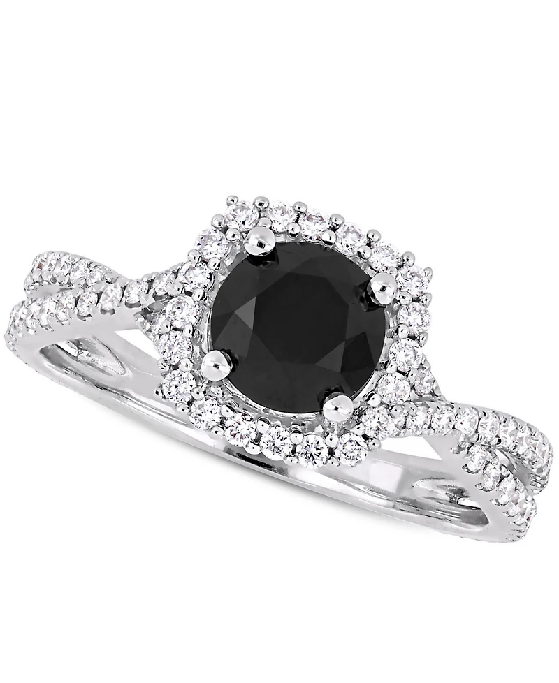 Diamond Halo Engagement Ring (1-1/2 ct. t.w.) 14K Yellow, White or Rose Gold