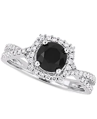 Diamond Halo Engagement Ring (1-1/2 ct. t.w.) 14K Yellow, White or Rose Gold