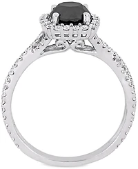 Diamond Halo Engagement Ring (1-1/2 ct. t.w.) 14K Yellow, White or Rose Gold