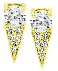 Giani Bernini Cubic Zirconia Dagger Drop Earrings in 18k Gold-Plated Sterling Silver, Created for Macy's