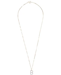 Diamond Initial Pendant Necklace (1/10 ct. t.w.) in 14k Gold, 17" + 1" Extender