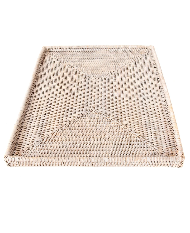 Artifacts Trading Company Artifacts Rattan Rectangular Flat Tray