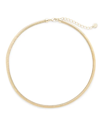 brook & york 14K Gold Plated Izzy Herringbone Choker Necklace