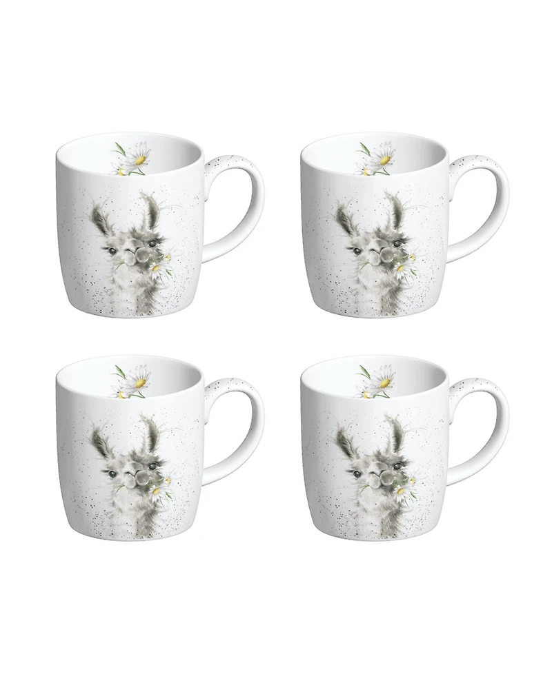 Royal Worcester Wrendale Designs Because I'm Worth it Mug - Set of 4