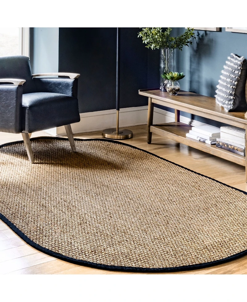 nuLoom Elijah BHSG01C Black 5' x 8' Area Rug