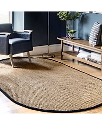 nuLoom Elijah BHSG01C Black 5' x 8' Area Rug