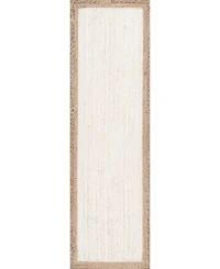 nuLoom Eleonora TAJT09D White 8' x 10' Area Rug