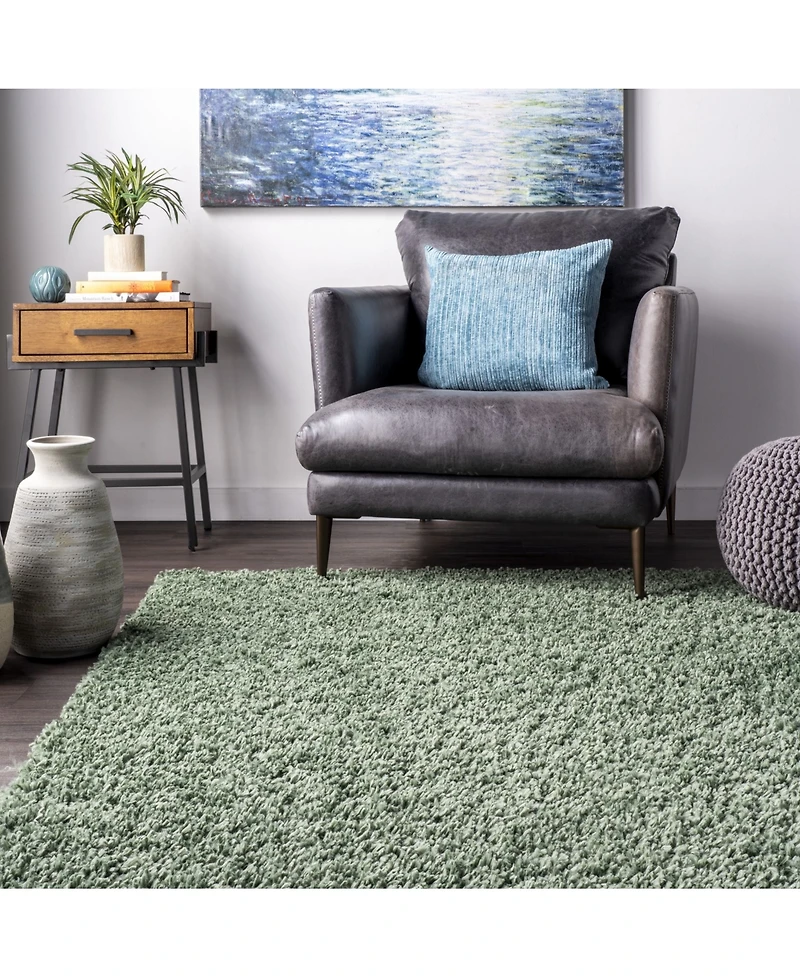 nuLoom Kara KKBX01G Green 5'3" x 7'7" Area Rug