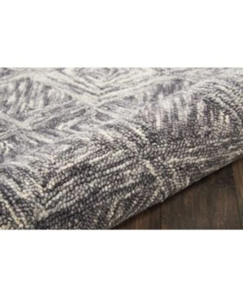 Nourison Home Interlock Lnk01 Charcoal Rug