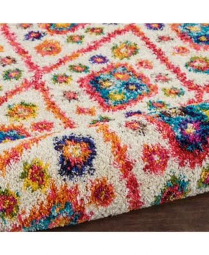 Closeout Nourison Home Nomad Nmd03 Ivory Pink Rug