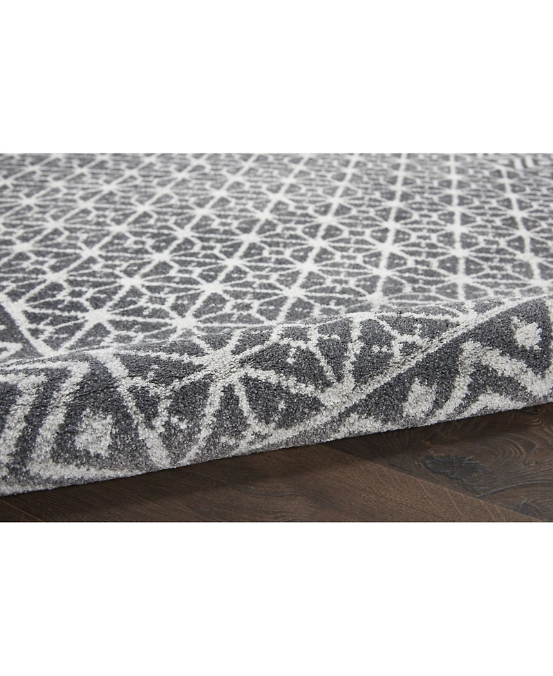 Nourison Home Palermo PMR02 Charcoal 5'3" x 7'3" Area Rug