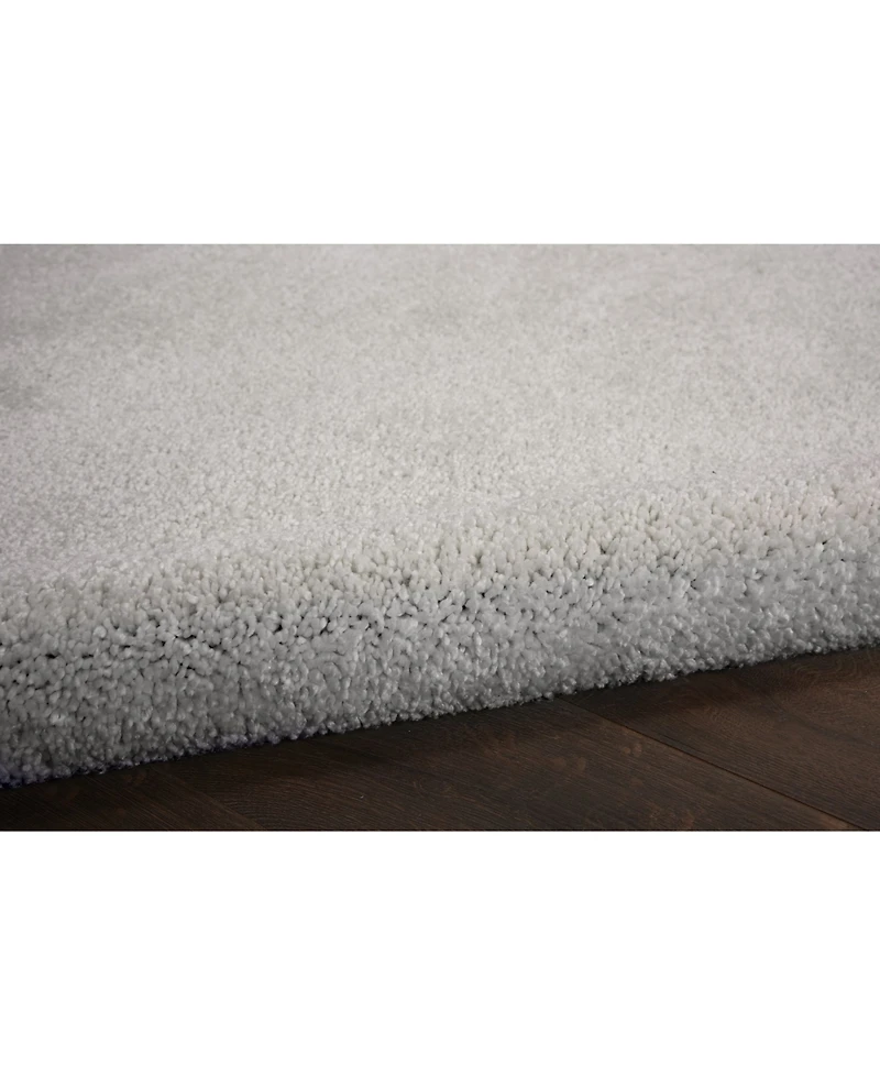 Nourison Home Serenity Shag SRS04 Silver 2'2" x 8'1" Runner Rug