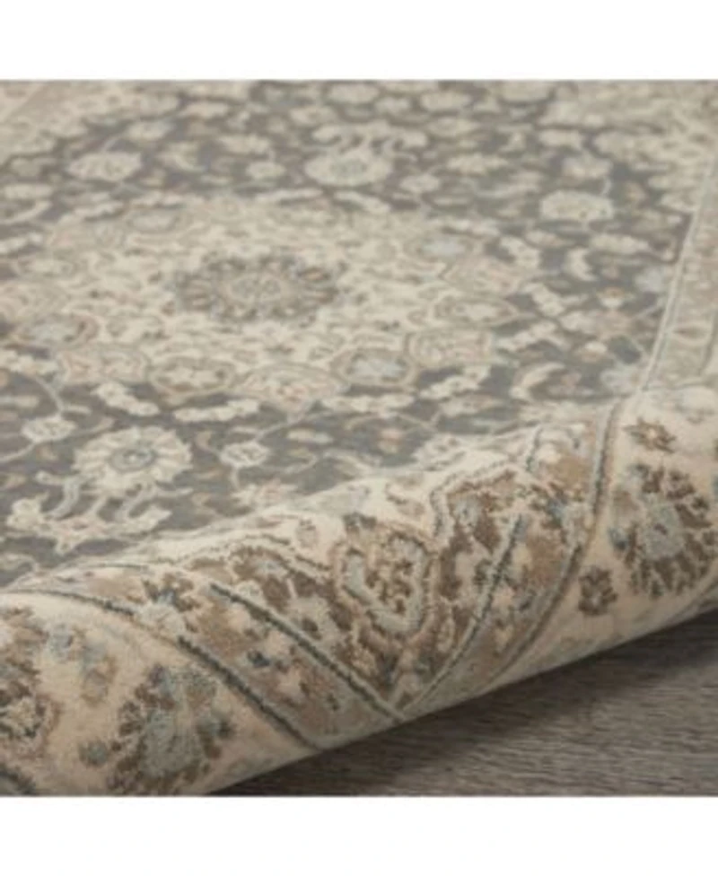 Nourison Home Living Treasures Li15 Gray Ivory Rug