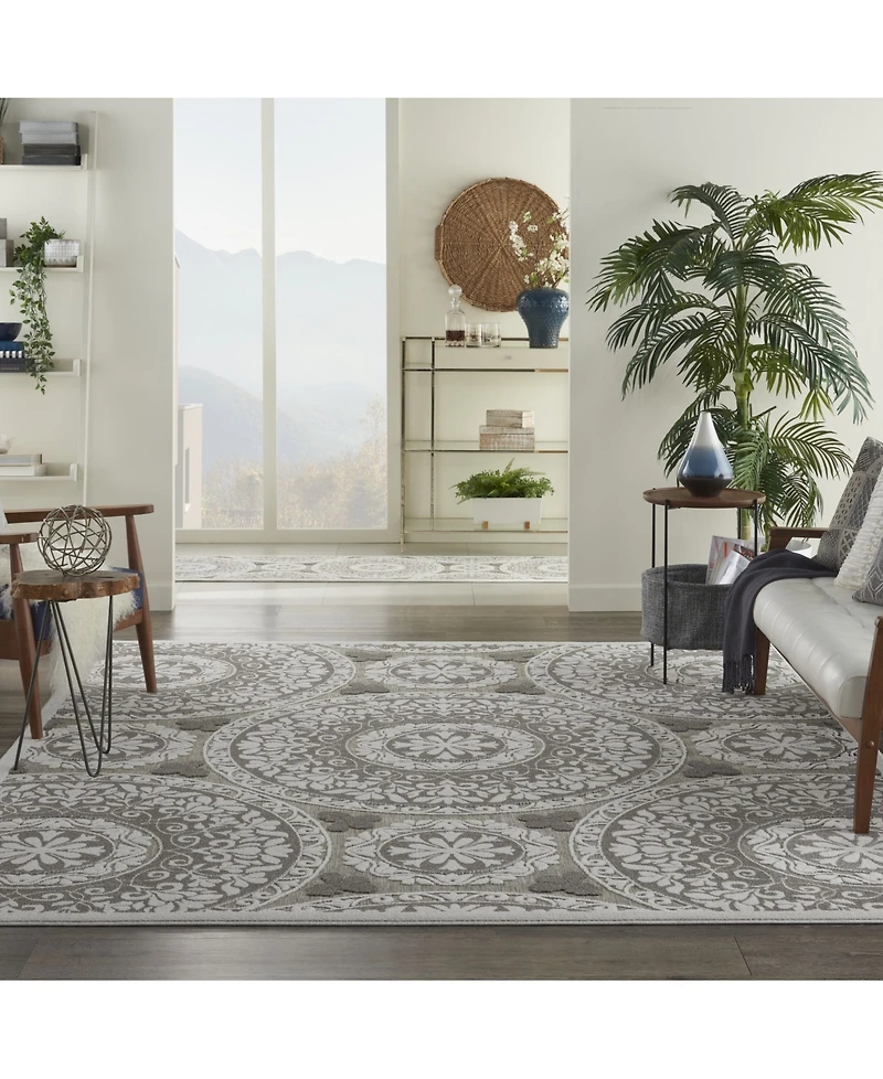 Nourison Home Key Largo KLG03 Taupe 8'10" x 11'10" Outdoor Area Rug