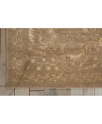 Nourison Home Silken Allure SLK02 Taupe 5'6" x 8' Area Rug
