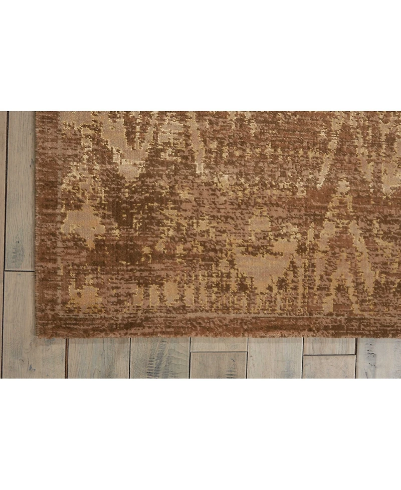 Nourison Home Silken Allure SLK17 Chocolate 5'6" x 8' Area Rug