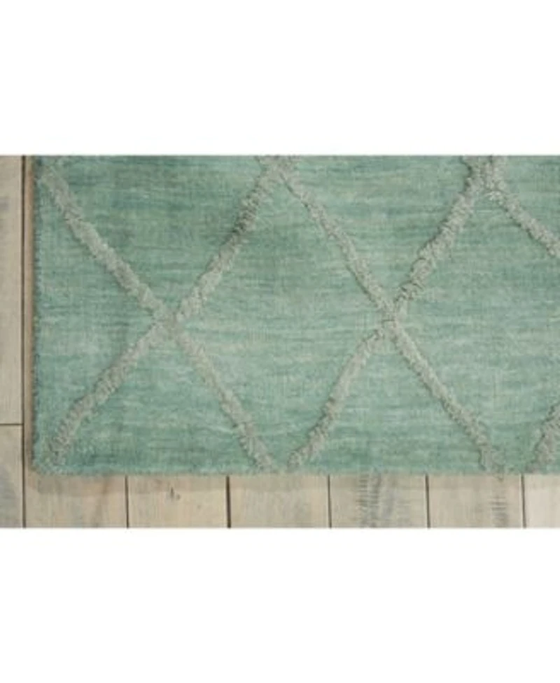Nourison Home Lunette Lnt01 Aqua Rug
