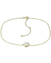 Giani Bernini Cubic Zirconia Bezel Ankle Bracelet, Created for Macy's