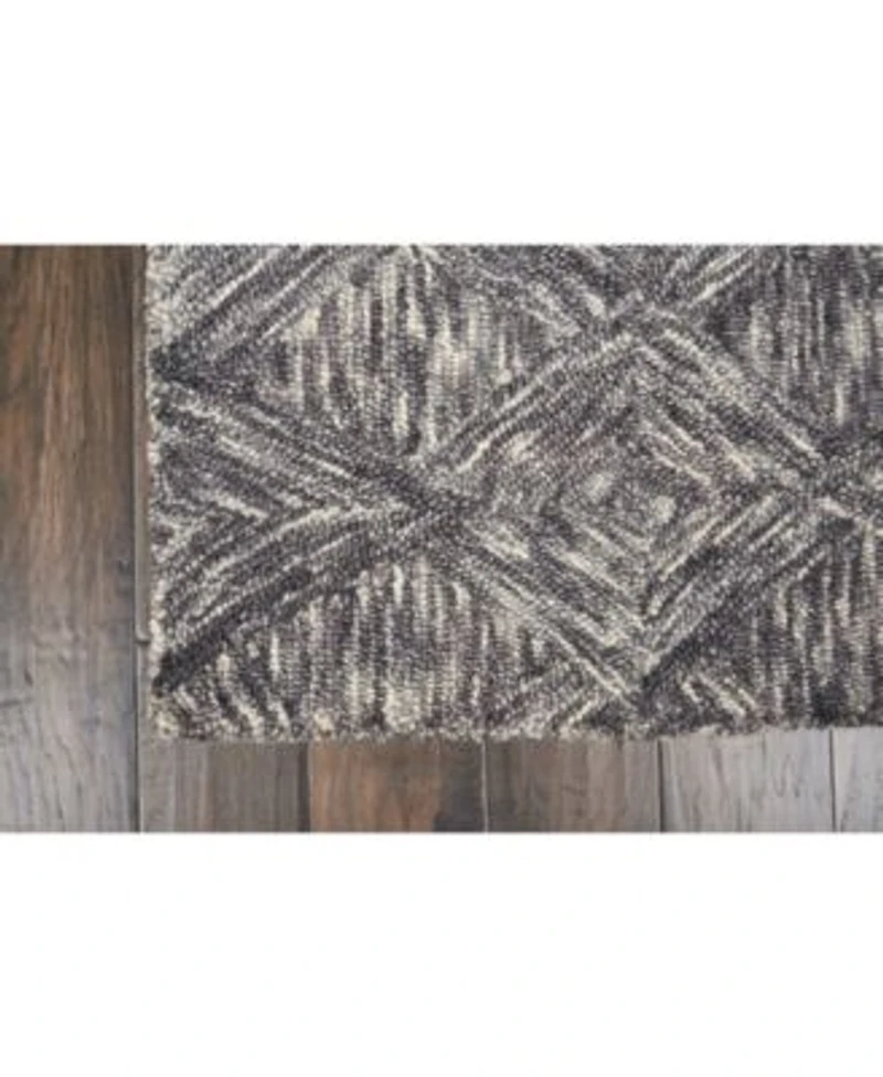 Nourison Home Interlock Lnk01 Charcoal Rug