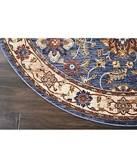 Closeout! Nourison Home Lagos LAG04 Blue 5'3" x 7'6" Area Rug