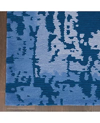 Nourison Home Symmetry SMM02 Navy 5'3" x 7'9" Area Rug