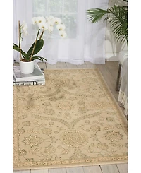 Nourison Home Luminance LUM04 Cream and Mint 3'5" x 5'5" Area Rug