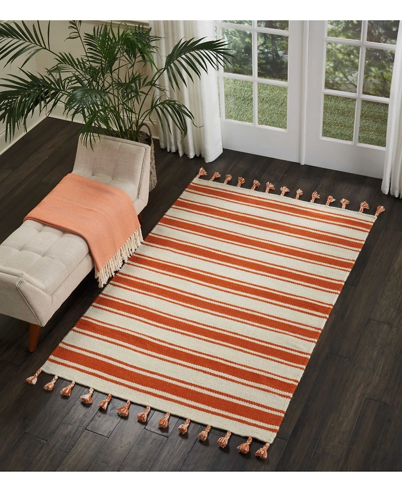 Nourison Home Rio Vista DST01 Ivory 4' x 6'6" Area Rug