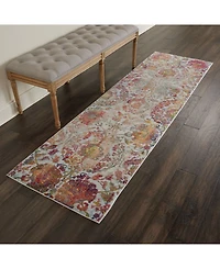 Nourison Home Ankara Global ANR06 Ivory 2'4" x 8' Runner Rug