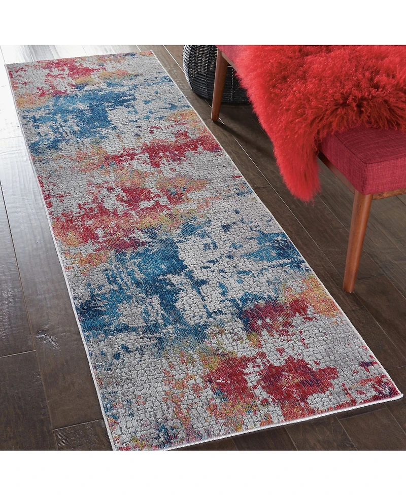Nourison Home Ankara Global ANR10 Multi 2' x 6' Runner Rug