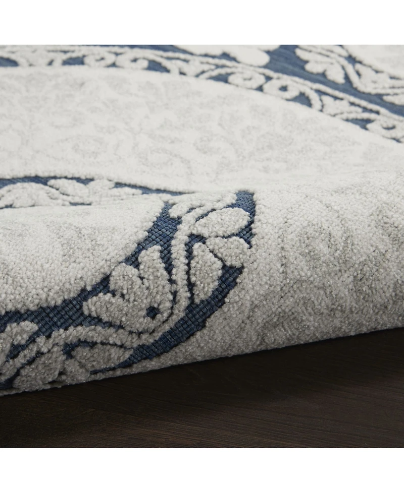 Nourison Home Key Largo KLG03 Blue 2'2" x 10' Runner Rug